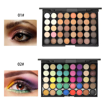40 Color Nude Eyeshadow Palette Set