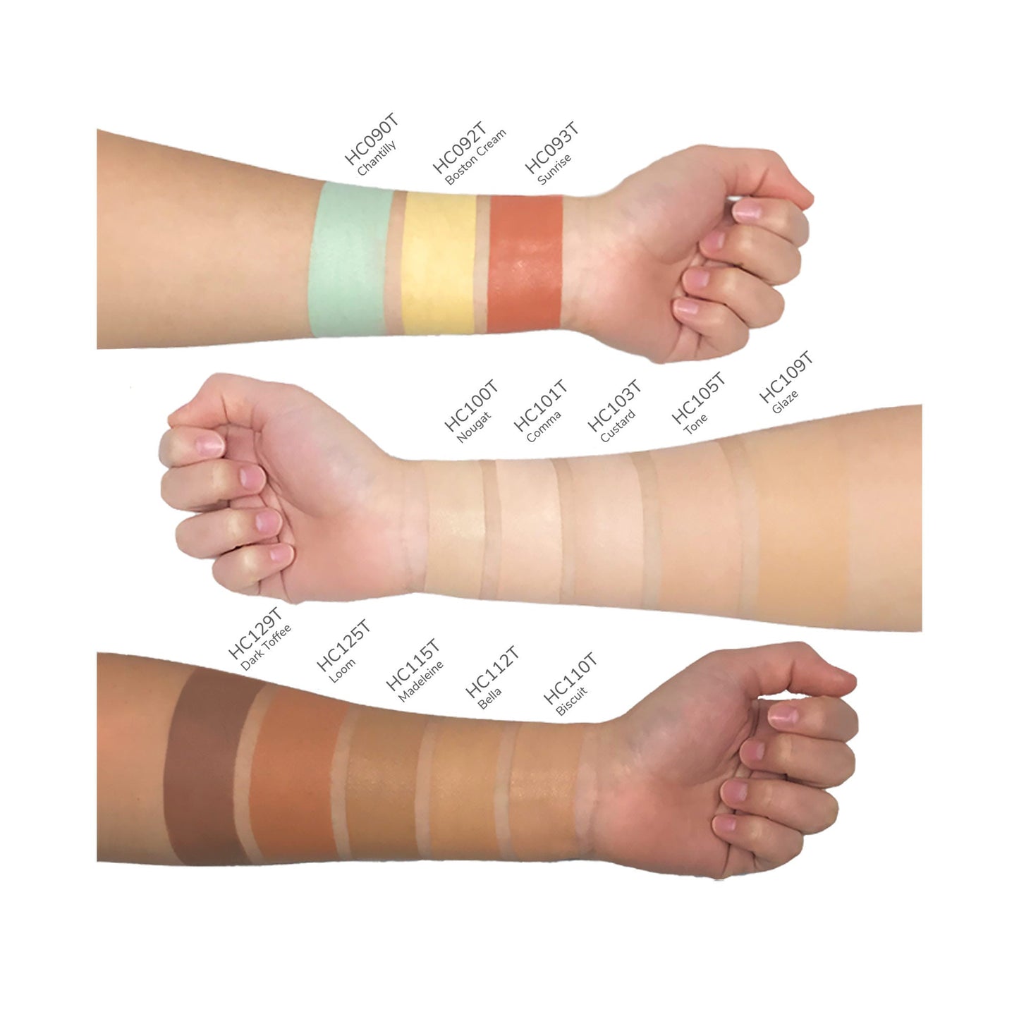 Concealing Cream – Comma HC101T | Full Coverage Brightening Concealer | Vegan, Talc-Free & Paraben-Free